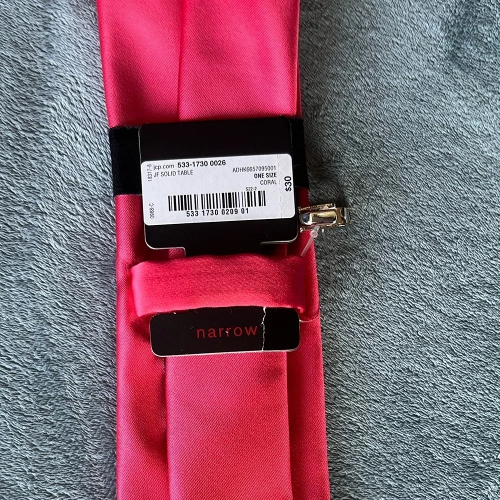 J.Ferrar Coral Narrow Tie NWT